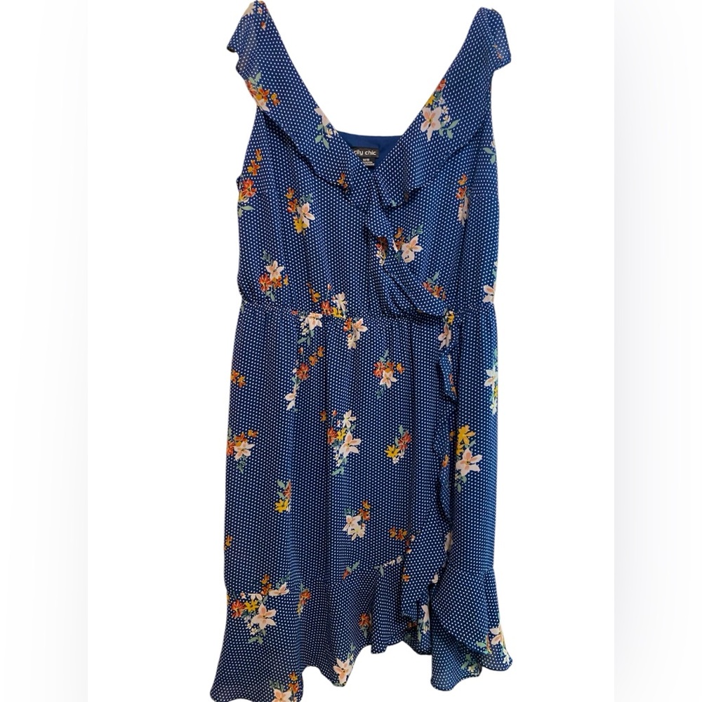 Citi Chic Dress - Polka Dot and Floral